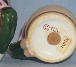 Gypsy Handled Porcelain Salt and Pepper Shakers