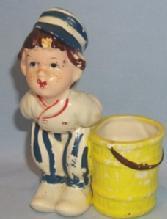 Dutch Boy Porcelain Figurine Toothpick Holder