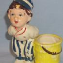 Dutch Boy Porcelain Figurine Toothpick Holder