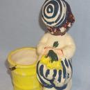 Dutch Boy Porcelain Figurine Toothpick Holder
