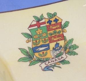 ROYAL WINTON Yellow Canada Souvenir Dish - Pottery