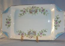 Beautiful Hand Painted BIRD Design Porcelain Dresser Tray