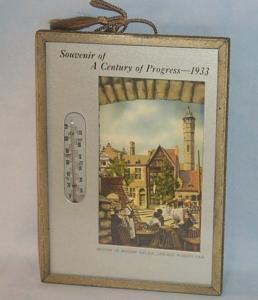 Souvenir Thermometer A CENTURY OF PROGRESS - 1933 World's Fair - Misc.