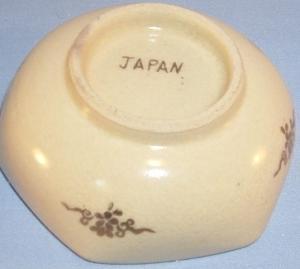 Three Hand Painted Gold Trimmed Porcelain Nut Bowls