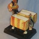 Porcelain DONKEY Cigarette and Match Holder - Tobacciana