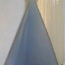Pretty Blue Satin Glass Sailboat Table Lamp