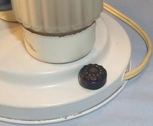 Pretty Blue Satin Glass Sailboat Table Lamp