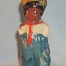 Bisque Porcelain Black Dutch Boy Figurine - Ethnographic
