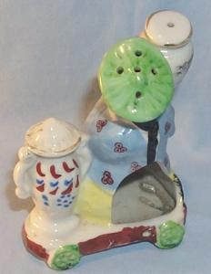 Porcelain Oriental Man Figurine Incense Burner