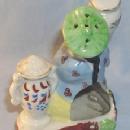 Porcelain Oriental Man Figurine Incense Burner