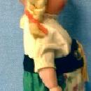 old girl German Toy Doll - Ethnographic Doll - Vintage antique Toy