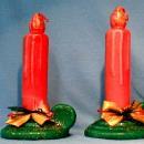 LARGE Christmas Candles Candleholders Original Box