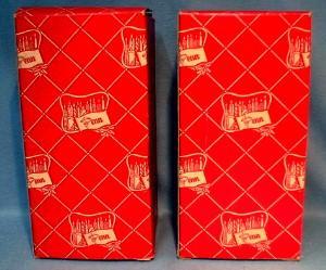 LARGE Christmas Candles Candleholders Original Box