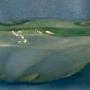 Italian glass Biomorhpic Freeform Bowl - Aventurina Italian Art Glass