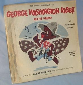 Ethnographic GEORGE WASHINGTON RABBIT Record Soty Game
