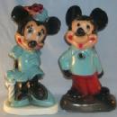 Contemporary Toys MICKIE AND MINNIE MOUSE Chalkware Figurine Banks