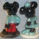 Contemporary Toys MICKIE AND MINNIE MOUSE Chalkware Figurine Banks