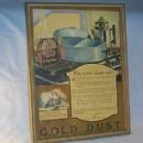 GOLD DUST Washing Powder Advertising Wood Frame Poster Ethnographic.