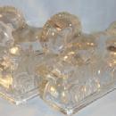 Clear Glass JUMPING HORSE Bookends