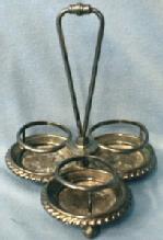 vintage Caster Frame for Salt & Pepper & Mustard -