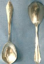 vintage CHATHAM Silver Sugar Spoon - 1915 Arts & Crafts Era CHATHAM Pattern