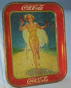 1937 COCA COLA Advertising Serving Tray