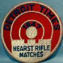old Detriot Michigan Hearst Rifle Match - 1947 Sporting Shoulder Patch