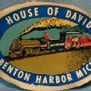 House of David Benton Harbor Michigan RAILROAD TRAIN Advertising