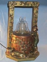 Chalkware WISHING WELL Desk Lamp - Misc.