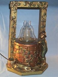 Chalkware WISHING WELL Desk Lamp - Misc.