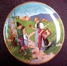F. Reils Charger METTLACH - Porcelain/Fine China