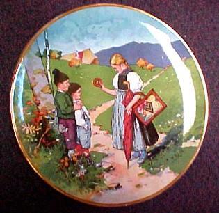 F. Reils Charger METTLACH - Porcelain/Fine China