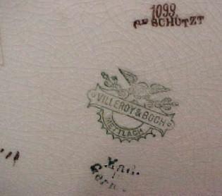 F. Reils Charger METTLACH - Porcelain/Fine China