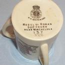 Three Handled ROMAN CUP Porcelain Toothpick Holder