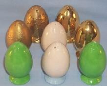 Four Sets of EGG Ceramic Salt & Pepper Shakers - Pottery