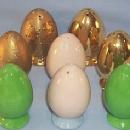Four Sets of EGG Ceramic Salt & Pepper Shakers - Pottery