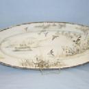 Oriental Bird Decorated FISH Porcelain Plate