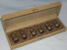 Set of Six Sterling Silver Shakers in Original Box - Metalware