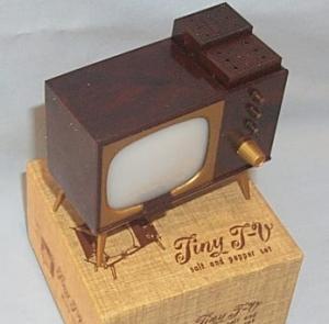 TINY TV Salt and Pepper Set in Original Box - Misc.