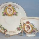 Tuscan QUEEN ELIZABETH II Porcelain Coronation Cup and Saucer Set