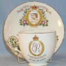 Tuscan QUEEN ELIZABETH II Porcelain Coronation Cup and Saucer Set