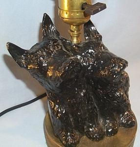 SCOTTIE DOGS Electric Table Lamp