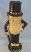 Contemporary Cast Iron MR. PEANUT Bank / Doorstop - Advertising