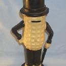 Contemporary Cast Iron MR. PEANUT Bank / Doorstop - Advertising