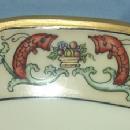 Bavarian Three Footed FISH and Gold Decorated Porcelain Bowl