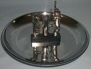 Chrome Plated ELEPHANT Ashtray - Tobacciana
