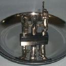 Chrome Plated ELEPHANT Ashtray - Tobacciana