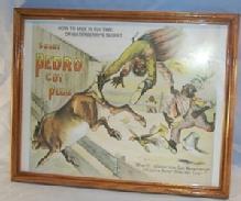 SMOKE PEDRO CUT PLUG Advertising Print in Glassed Frame - Ethnographic