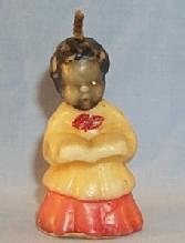 Ethnographic Wax Christmas Choir Boy Candle.