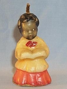 Ethnographic Wax Christmas Choir Boy Candle.